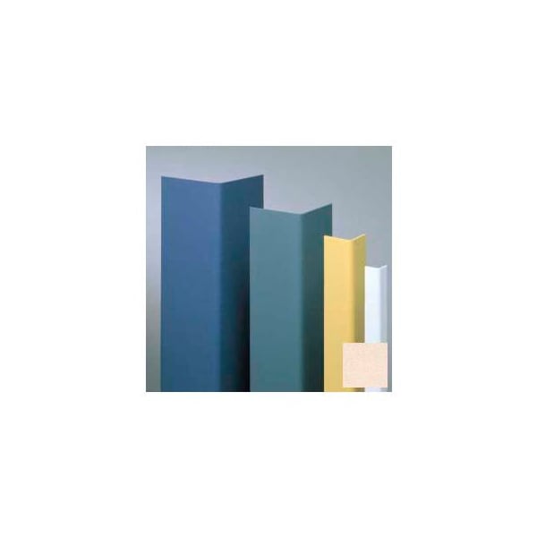Pawling Vinyl Surface Mounted Corner Guard, 90Deg Corner, 3/4" Wings, 4'H, Wheat, Vinyl W/ Tape Applied CGT-34-4-193 - main